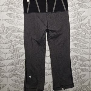 Lululemon Tadasana Crop Leggings Split Detail Y2K Activewear